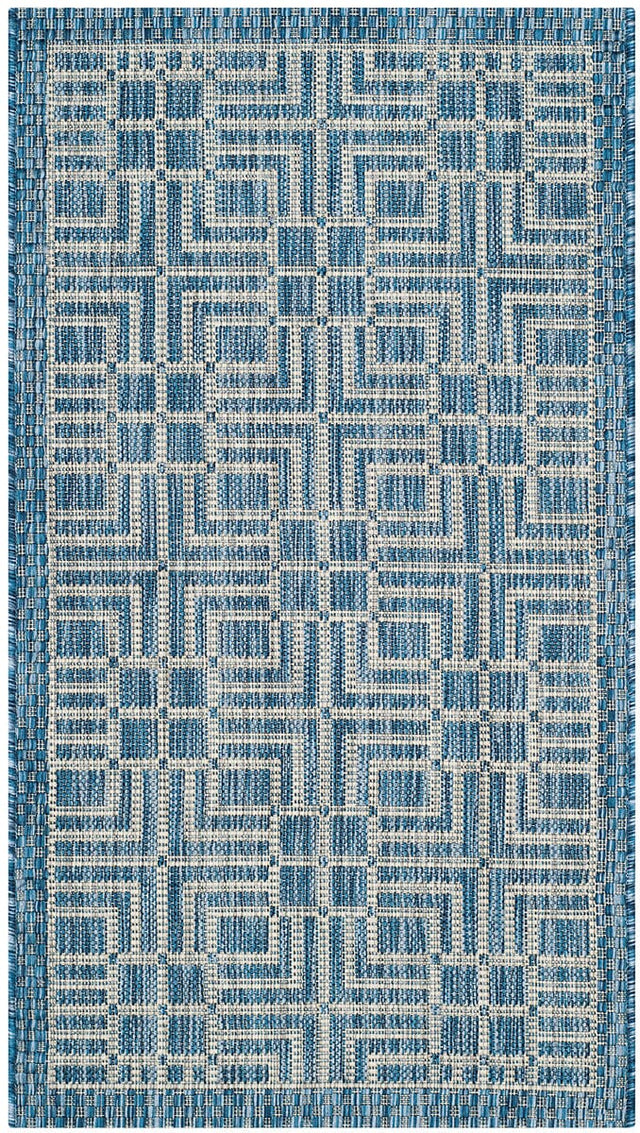 Safavieh Courtyard Cy8467 - 36821 Navy / Grey Rugs - Safavieh - cy8467 - 36821 - 7r