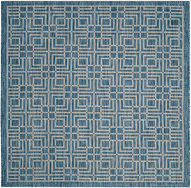 Safavieh Courtyard Cy8467 - 36821 Navy / Grey Rugs - Safavieh - cy8467 - 36821 - 7sq