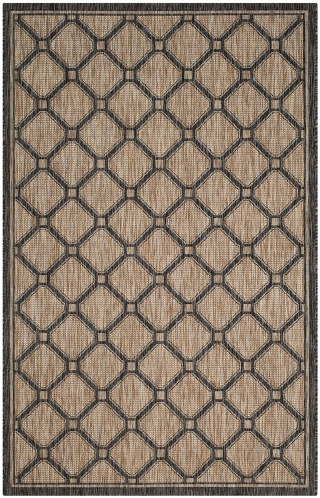 Safavieh Courtyard Cy8471 - 37312 Natural / Black Rugs - Safavieh - cy8471 - 37312 - 2