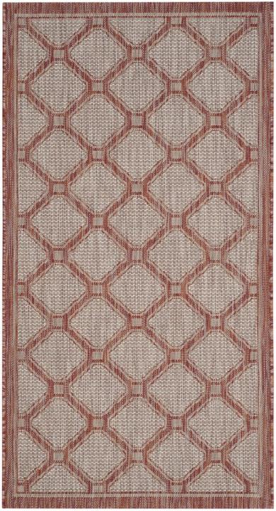 Safavieh Courtyard Cy8474 - 36521 Red / Beige Rugs - Safavieh - cy8474 - 36521 - 2