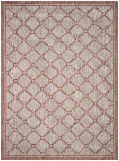 Safavieh Courtyard Cy8474 - 36521 Red / Beige Rugs - Safavieh - cy8474 - 36521 - 28