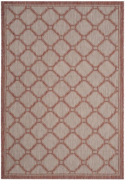 Safavieh Courtyard Cy8474 - 36521 Red / Beige Rugs - Safavieh - cy8474 - 36521 - 4