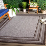Safavieh Courtyard 5'-3" x 7'-7" Rug in Grey / Brown