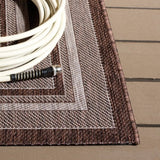 Safavieh Courtyard 5'-3" x 7'-7" Rug in Grey / Brown