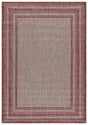 Safavieh Courtyard 5'-3" x 7'-7" Rug in Grey / Red