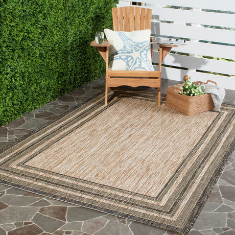 Safavieh Courtyard Cy8475 - 37312 Natural / Black Rugs - Safavieh - cy8475 - 37312 - 2