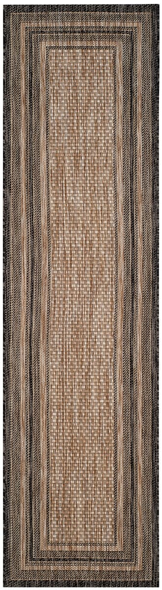 Safavieh Courtyard Cy8475 - 37312 Natural / Black Rugs - Safavieh - cy8475 - 37312 - 27