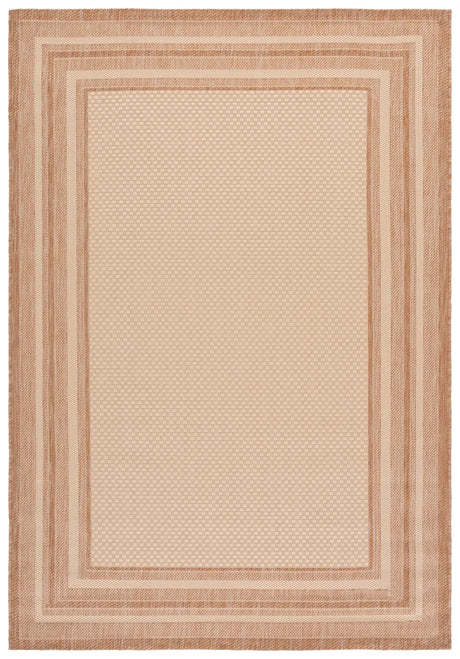 Safavieh Courtyard 5'-3" x 7'-7" Rug in Beige / Dark Beig