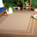 Safavieh Courtyard 5'-3" x 7'-7" Rug in Beige / Dark Beig