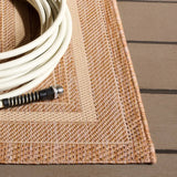 Safavieh Courtyard 5'-3" x 7'-7" Rug in Beige / Dark Beig