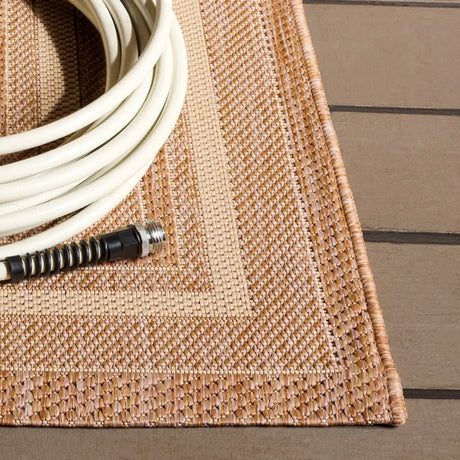 Safavieh Courtyard 5'-3" x 7'-7" Rug in Beige / Dark Beig
