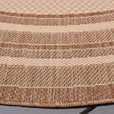 Safavieh Courtyard 6'-7" x 6'-7" Rug in Beige / Dark Beig