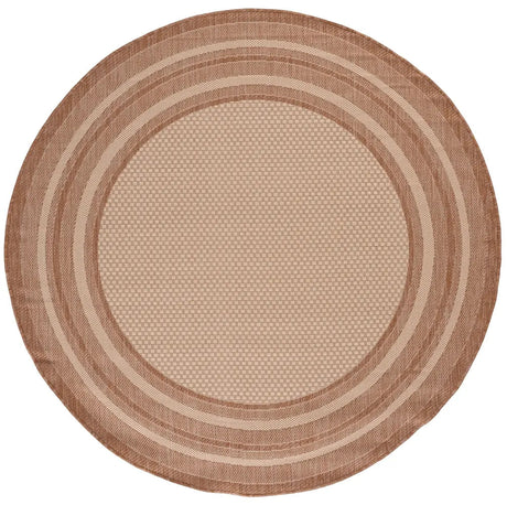 Safavieh Courtyard 6'-7" x 6'-7" Rug in Beige / Dark Beig