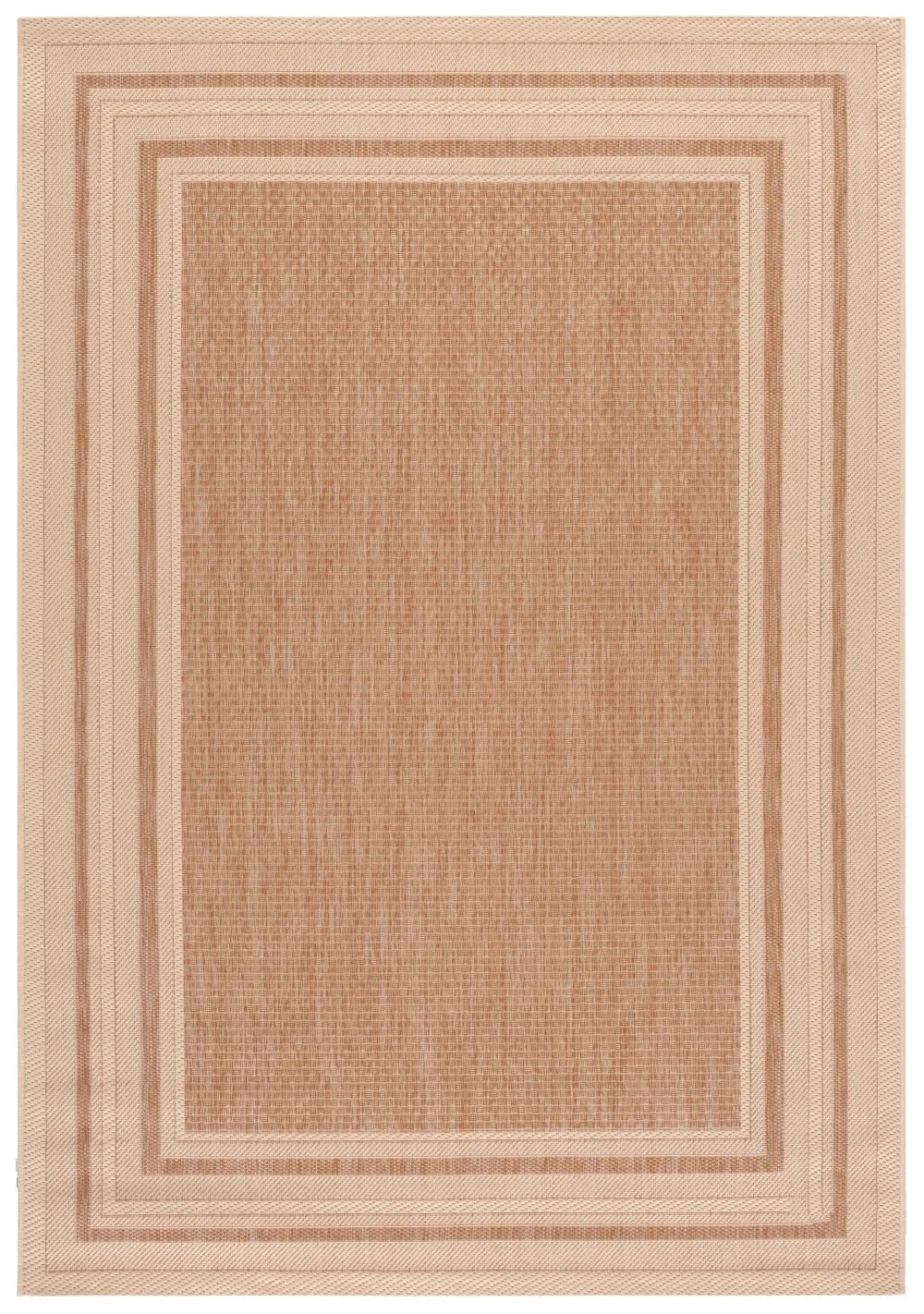Safavieh Courtyard 5'-3" x 7'-7" Rug in Dark Beig / Beige