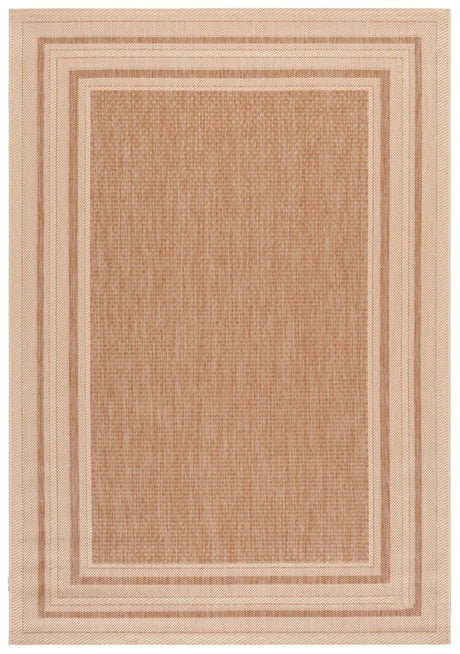 Safavieh Courtyard 5'-3" x 7'-7" Rug in Dark Beig / Beige