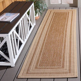 Safavieh Courtyard 2'-3" x 8'-0" Rug in Dark Beig / Beige