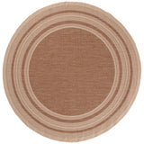 Safavieh Courtyard 6'-7" x 6'-7" Rug in Dark Beig / Beige