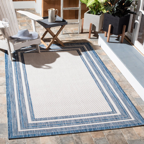 Safavieh Courtyard Cy8475 - 53412 Ivory/Navy Rugs - Safavieh - cy8475 - 53412 - 2