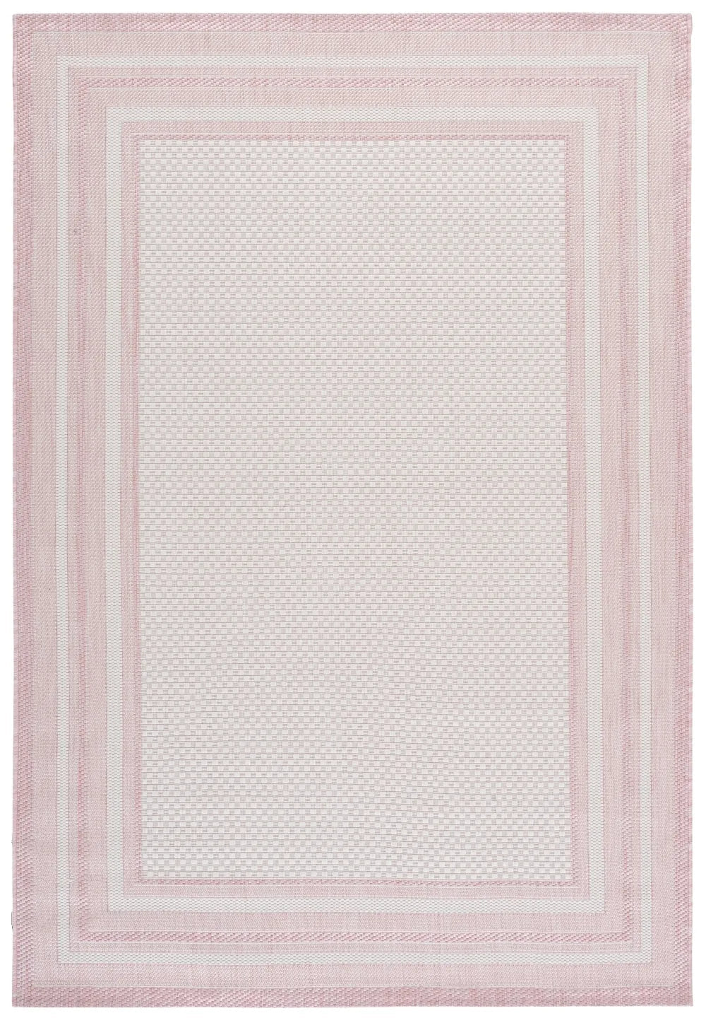 Safavieh Courtyard 5'-3" x 7'-7" Rug in Ivory / Pink