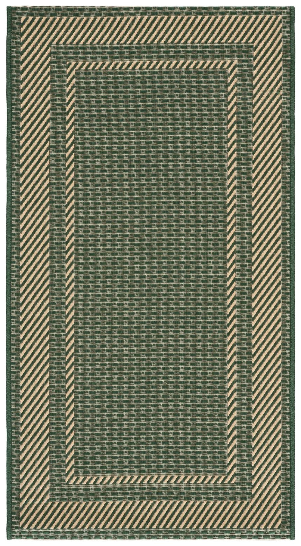 Safavieh Courtyard 2'-7" x 5'-0" Rug in Green / Beige