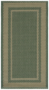 Safavieh Courtyard 2'-7" x 5'-0" Rug in Green / Beige