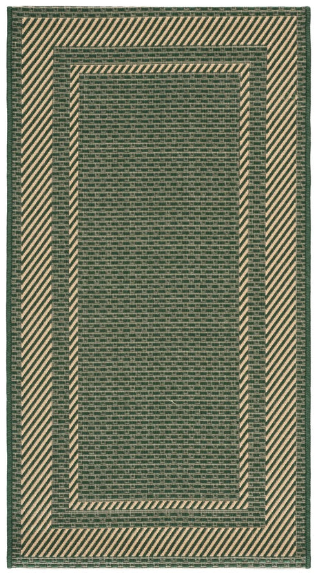 Safavieh Courtyard 2'-7" x 5'-0" Rug in Green / Beige