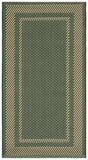 Safavieh Courtyard 2'-7" x 5'-0" Rug in Green / Beige
