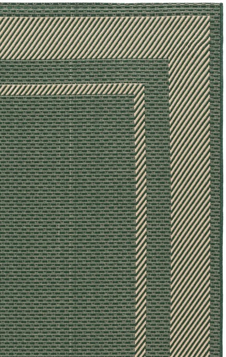 Safavieh Courtyard 5'-3" x 7'-7" Rug in Green / Beige
