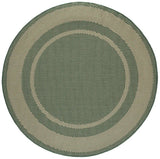 Safavieh Courtyard 6'-7" x 6'-7" Rug in Green / Beige