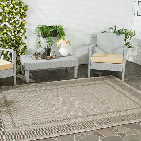 Safavieh Courtyard Cy8477 - 36612 Beige / Black Rugs - Safavieh - cy8477 - 36612 - 2