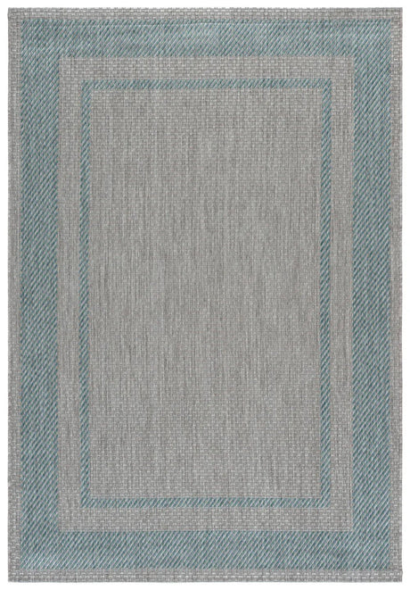 Safavieh Courtyard 5'-3" x 7'-7" Rug in Green / Aqua