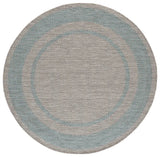 Safavieh Courtyard 6'-7" x 6'-7" Rug in Green / Aqua