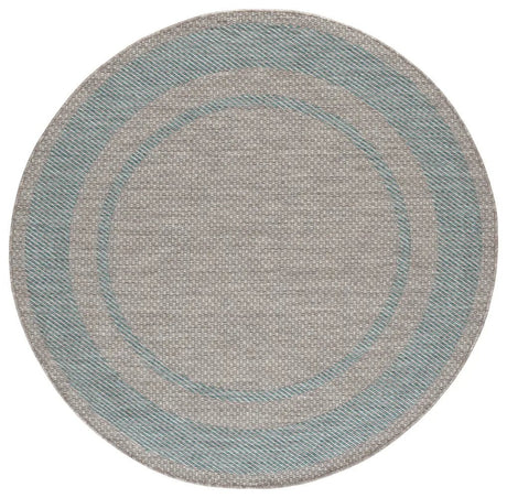 Safavieh Courtyard 6'-7" x 6'-7" Rug in Green / Aqua