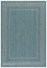 Safavieh Courtyard 5'-3" x 7'-7" Rug in Aqua / Grey