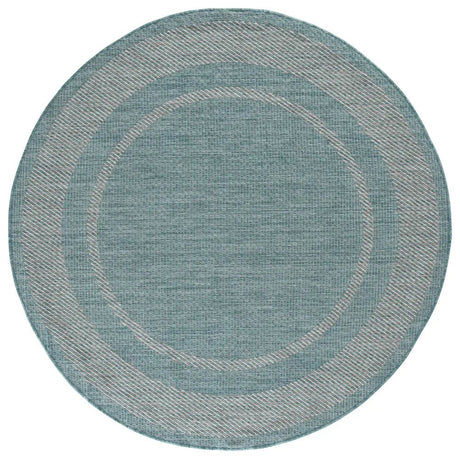 Safavieh Courtyard 6'-7" x 6'-7" Rug in Aqua / Grey