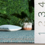 Safavieh Courtyard 5'-3" x 7'-7" Rug in Aqua / Grey