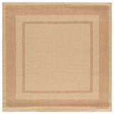 Safavieh Courtyard 6'-7" x 6'-7" Rug in Beige / Dark Beig