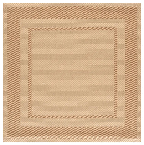 Safavieh Courtyard 6'-7" x 6'-7" Rug in Beige / Dark Beig