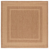 Safavieh Courtyard 6'-7" x 6'-7" Rug in Dark Beig / Beige