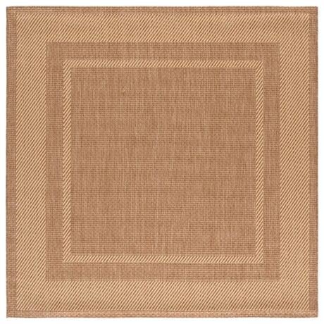 Safavieh Courtyard 6'-7" x 6'-7" Rug in Dark Beig / Beige
