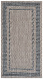 Safavieh Courtyard 2'-7" x 5'-0" Rug in Grey / Navy