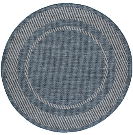 Safavieh Courtyard 6'-7" x 6'-7" Rug in Navy / Grey
