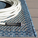Safavieh Courtyard 5'-3" x 7'-7" Rug in Navy / Grey