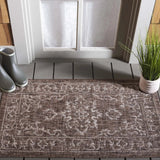 Safavieh Courtyard 2'-0" x 3'-7" Rug in Brown / Beige