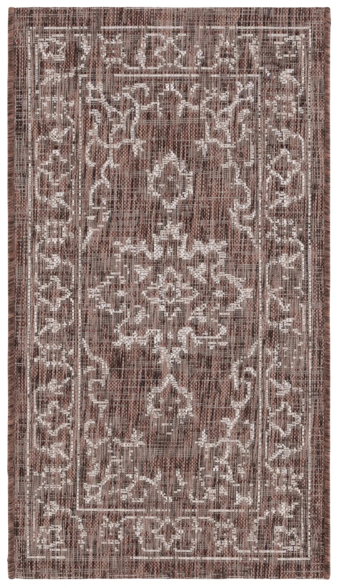 Safavieh Courtyard 2'-0" x 3'-7" Rug in Brown / Beige