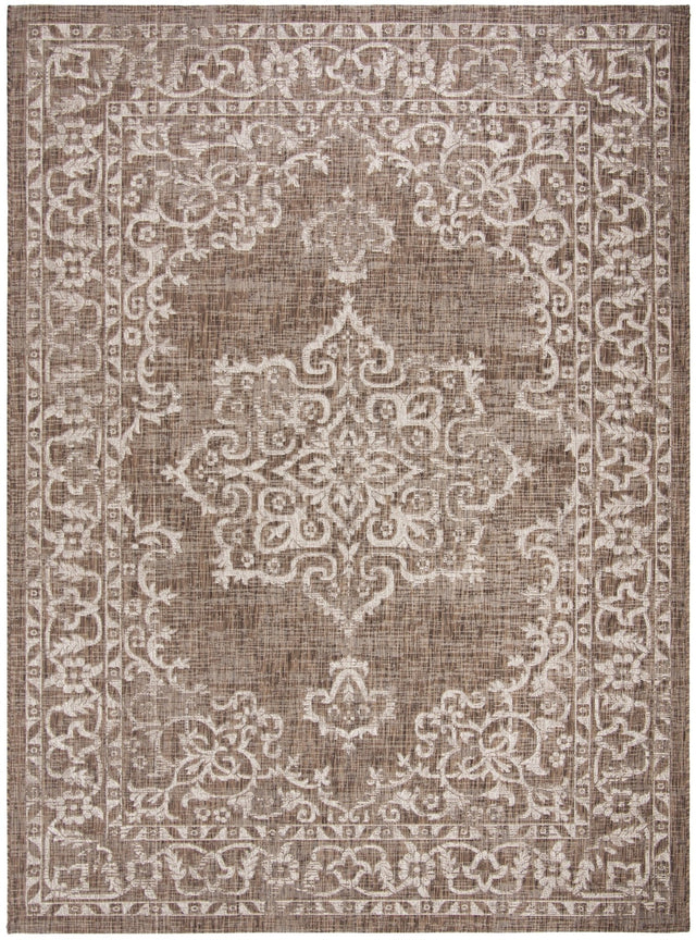 Safavieh Courtyard Cy8481 - 36321 Brown/Beige Rug - Safavieh - cy8481 - 36321 - 7r