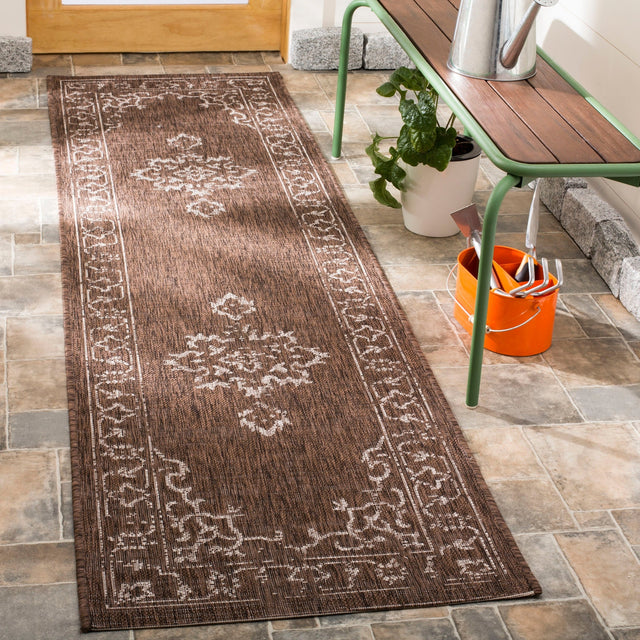 Safavieh Courtyard Cy8481 - 36321 Brown/Beige Rug - Safavieh - cy8481 - 36321 - 7r