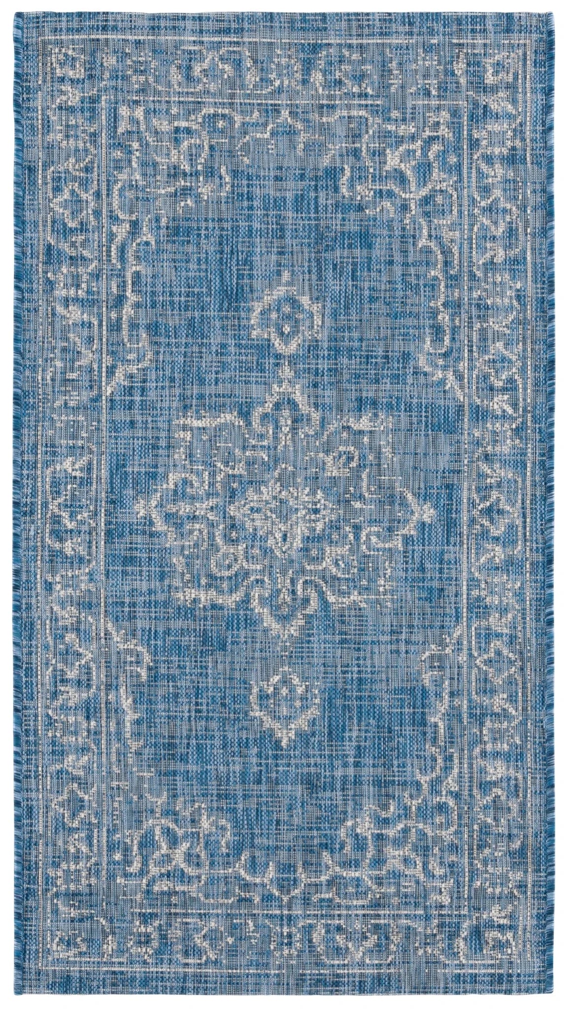Safavieh Courtyard 2'-7" x 5'-0" Rug in Navy / Grey