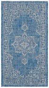 Safavieh Courtyard 2'-7" x 5'-0" Rug in Navy / Grey