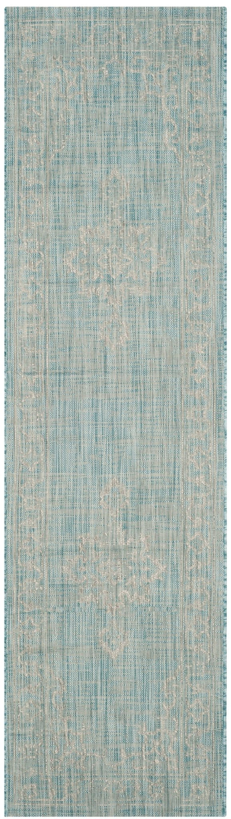 Safavieh Courtyard Cy8481 - 37121 Aqua/Grey Rug - Safavieh - cy8481 - 37121 - 28